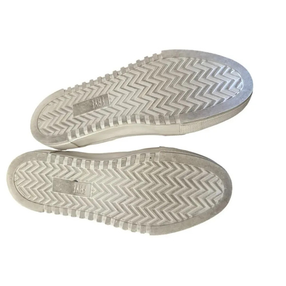 Frye Gia Moto Cognac Leather Sherpa Shearling Low Top Sneaker Shoe Size 8M - Picture 4 of 9